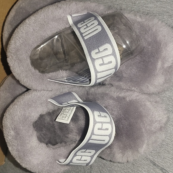 UGG Oh Yeah logo double strap sandals in soft amethyst - Picture 8 of 16
